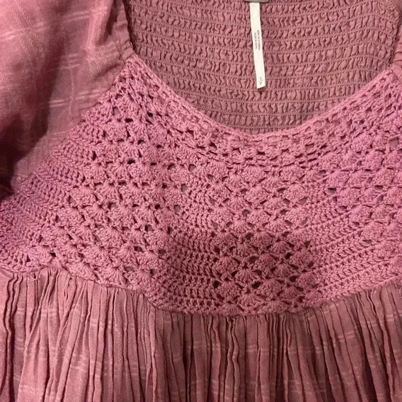 Free people, baby doll purple dress - Picture 3 of 6